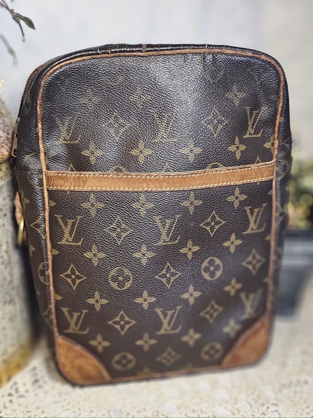 Louis Vuitton Monogram Danube Crossbody Bag In Project Condition.